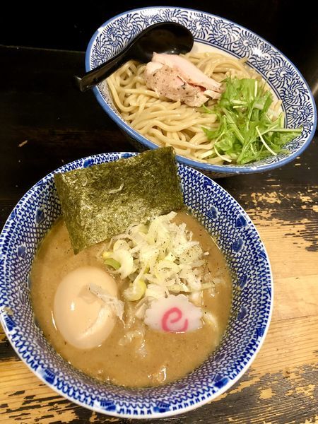 「【限定】帆立の塩つけ麺 中 ￥1000」@狼煙 〜NOROSHI〜の写真