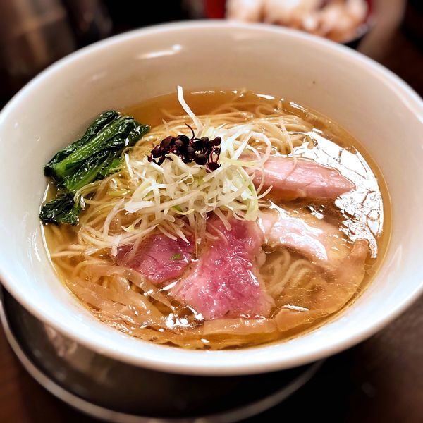 「塩醤油鶏貝汁そば」@麬にかけろ 中崎壱丁 中崎商店會1-6-18号ラーメンの写真