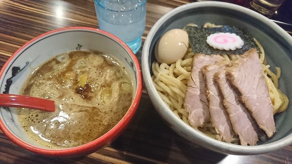 「焼豚味玉つけそば(白)1150円」@中華そば 螢の写真