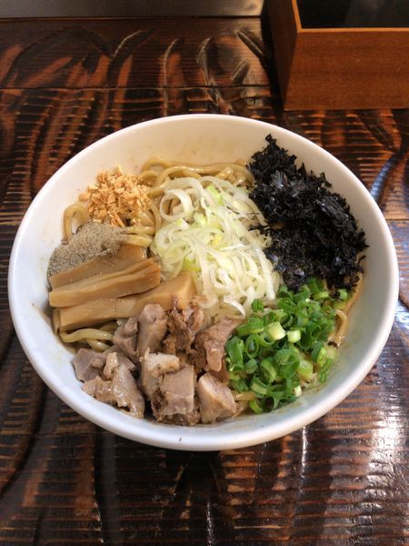 「まぜそば」@つけめん・らーめん活龍 竹園店の写真