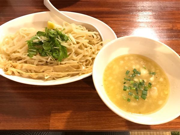 「濃厚鶏塩つけそば ¥800(大盛+¥100)」@麺屋きよたかの写真