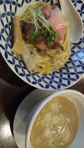 「濃厚鶏白湯つけめん　塩」@麺場ニ寅 川越店の写真