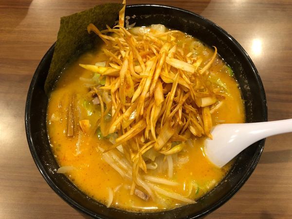 「辛っ風おやじ麺ネギトッピ」@北海道らーめん おやじ 田名店の写真