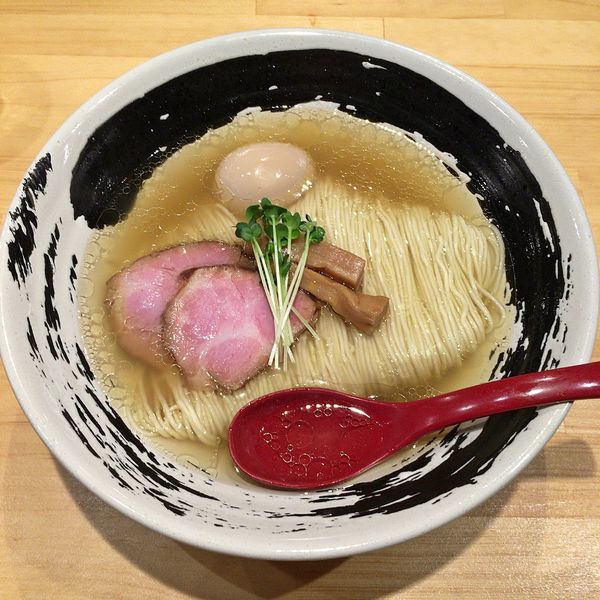 「中華そば(塩)大盛+味玉」@いしかわやの写真