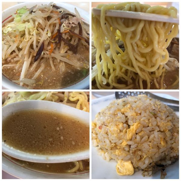 「あっさり赤味噌らーめん 680円 半炒飯300円」@味噌らーめんの店 しなり丸の写真