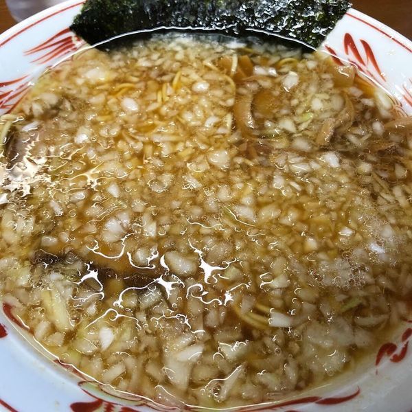 「中華そば 550円  玉ねぎ増量50円」@中華そば 吾衛門の写真
