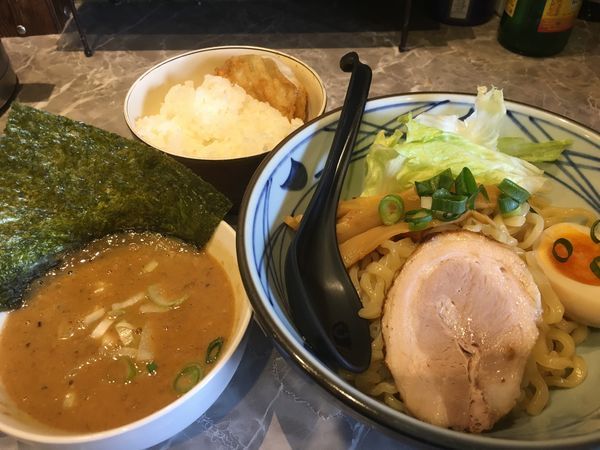 「超濃厚！！みそつけ麺＋ライス」@麺処 かっすい55の写真