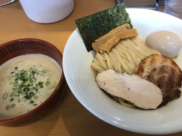 「鶏つけ麺醤油850円、味玉」@麺屋 雷 鶏’sの写真