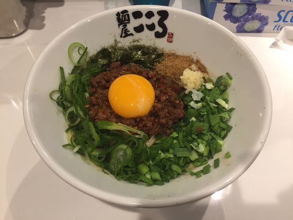 「台湾まぜそば(ニンニク少なめ)」@麺屋こころ 船橋店の写真