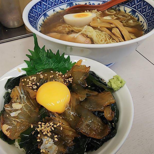 「本日のランチA（店長の釣った釣りヒラメのづけ丼）」@笑顔の写真