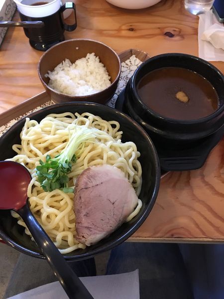 「濃厚カレーつけ麺大盛（1000円）」@Red Heart kitchenの写真