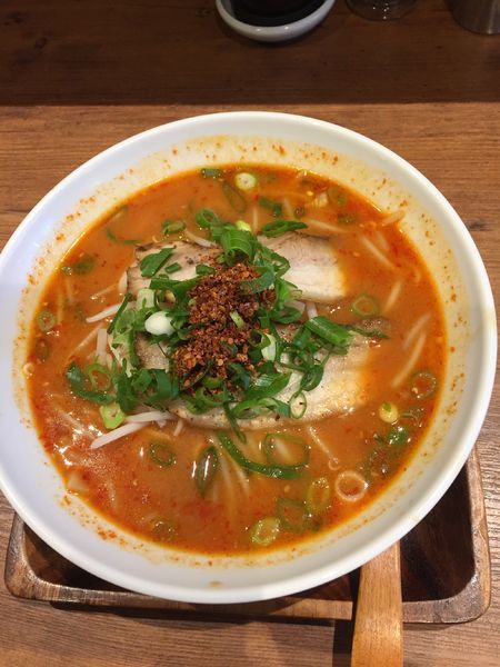 「激辛四川みそらーめん ４辛 ７００円」@てんしとあくまの写真