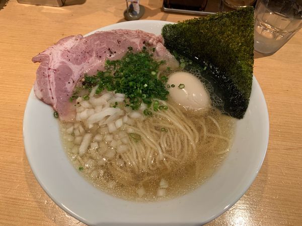 「味玉淡麗中華そば（塩）880円」@麺屋 まほろ芭の写真