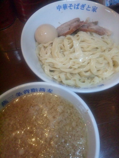 「つけそば850円＋味玉」@燕三条中華そば ぎと家 武里本店の写真