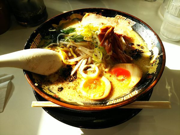 「煮玉子味噌ラーメン」@北海道らーめん みそ熊 北千住店の写真