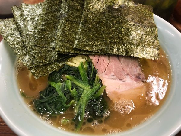 「のりましらーめん」@横浜ラーメン 武蔵家 船橋店の写真