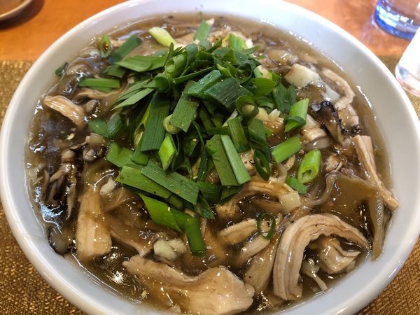 「限定 搾菜と大蒜の餡掛け鷄そば 1000円」@柴崎亭の写真