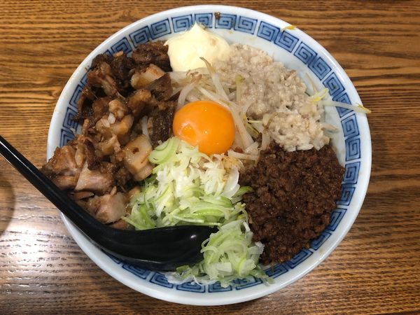 「まぜそば」@豚男爵の写真