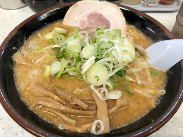 「味噌ラーメン」@こってりらーめん なりたけ 津田沼店の写真