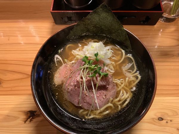 「鶏清湯醤油ラーメン650円」@立呑みラーメンバル ZAGINZAの写真