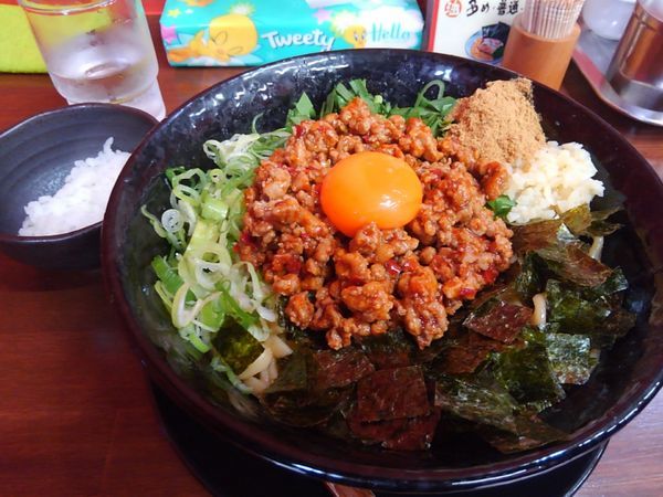「台湾まぜそば」@飯山家系濃厚豚骨ラーメン がぁたくの写真
