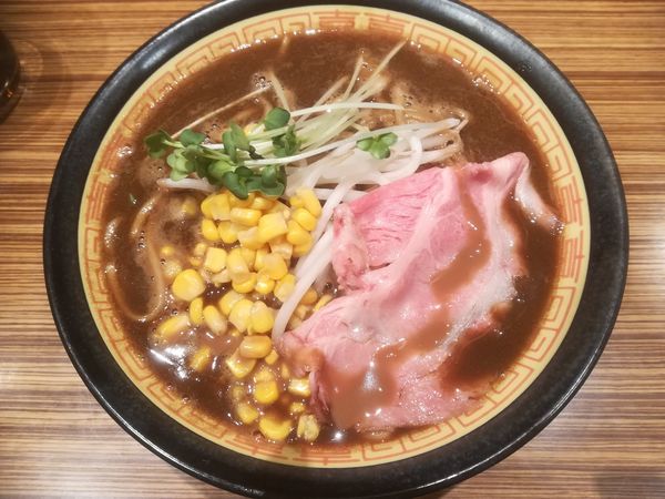 「熟成黒味噌ラーメン（大盛り）」@味噌神 瀬戸店の写真