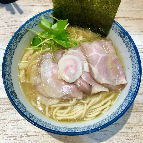 「【気まぐれ限定】地鶏と鰹の白湯 ￥900」@中華そば 四つ葉の写真