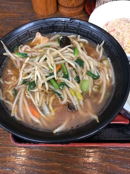 「もやしあんかけ麺」@らーめん満福仙人 吉野町店の写真