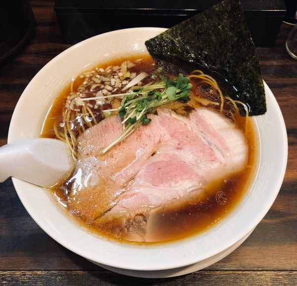 「醤油（細・固め・濃いめ￥700）」@稲荷屋の写真