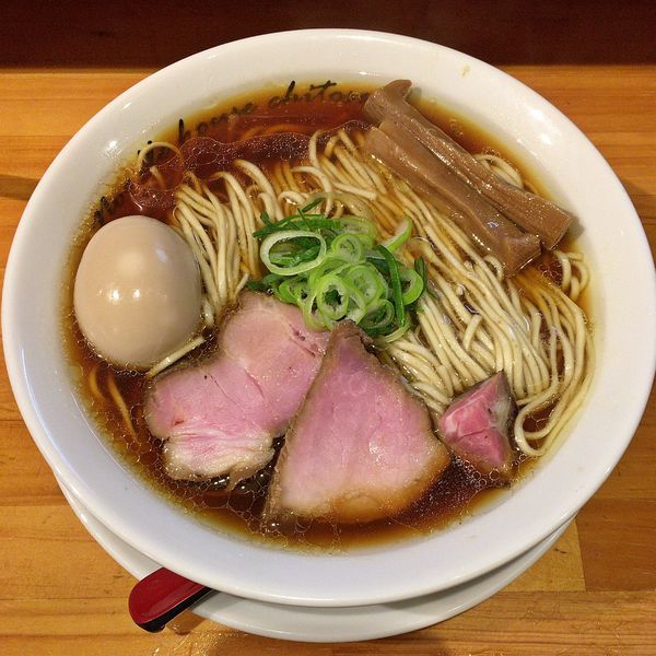 「醤油 煮玉子（中盛）￥９１０」@麺庵ちとせの写真