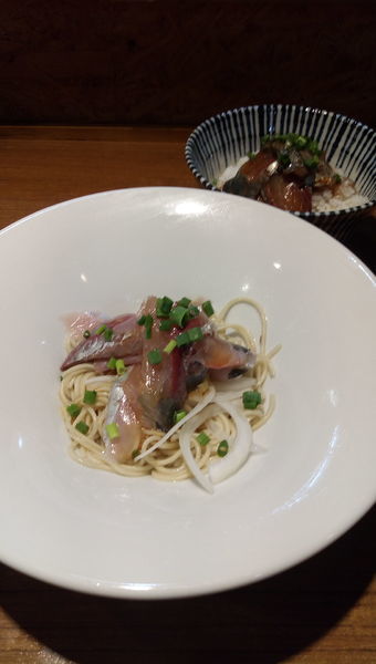 「あじそば」@寿製麺よしかわ 川越店の写真