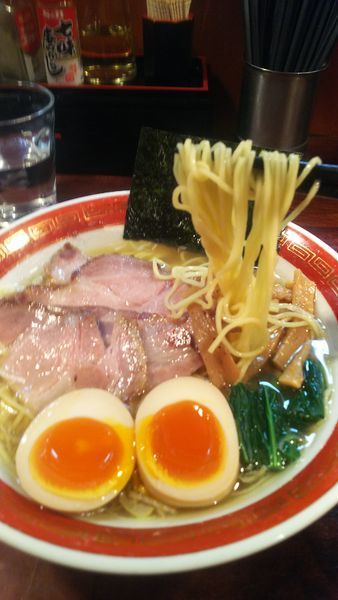 「特製塩らーめん(細麺)  850円」@麺処 懐やの写真