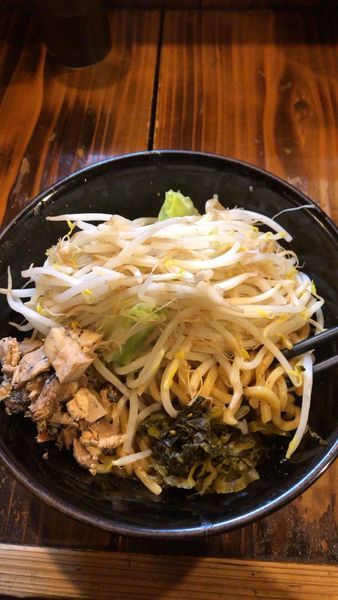 「まぜそば中」@麺や豚髭の写真