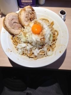 「汁なし(250ｇ)たまねぎトッピング」@麺屋 味方の写真