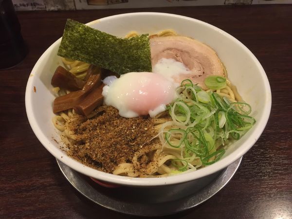 「油そば(大盛り)」@自家製太打麺 勢拉 稲毛店の写真