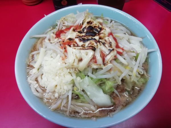 「小ラーメン＋ピザ（740円）」@ラーメン二郎 中山駅前店の写真