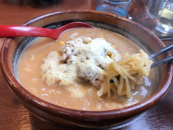 「北海道味噌粉雪らーめん 920円」@蔵出し味噌 麺場 喜久屋 蘇我店の写真