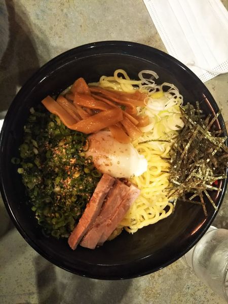 「油そば+Aトッピング大盛り」@東京油組総本店 池袋組の写真