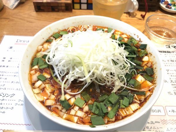 「酸辣湯麺（ねぎトッピング）」@東京担担麺本舗 ゴマ屋の写真