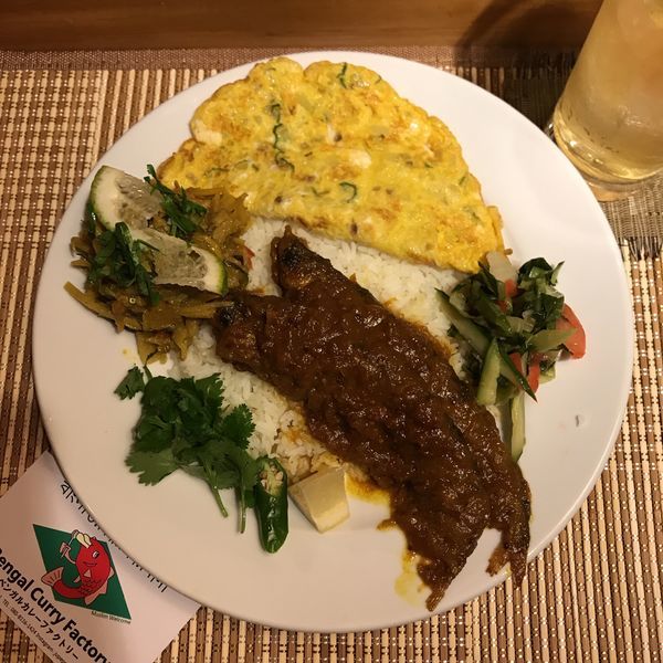 「ベンガル風スペシャル魚カレーセット」@ベンガルカレーファクトリーの写真