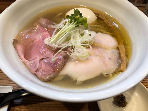 「特製塩と貝 980円 太麺オーダー」@ラーメン 健やかの写真