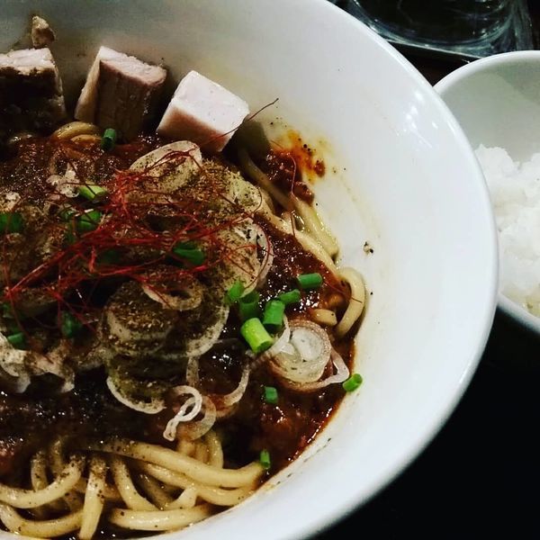 「麻婆まぜそば＋プチライス900円☆」@らぁ麺 やまぐち 辣式の写真