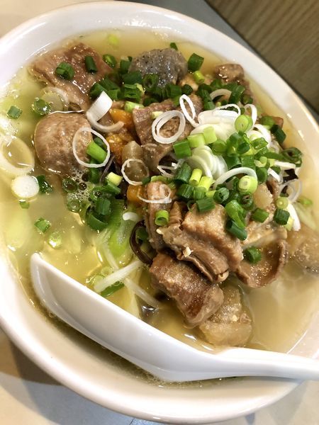 「【限定】モツ塩タンメン ￥850」@麺屋 扇 SENの写真