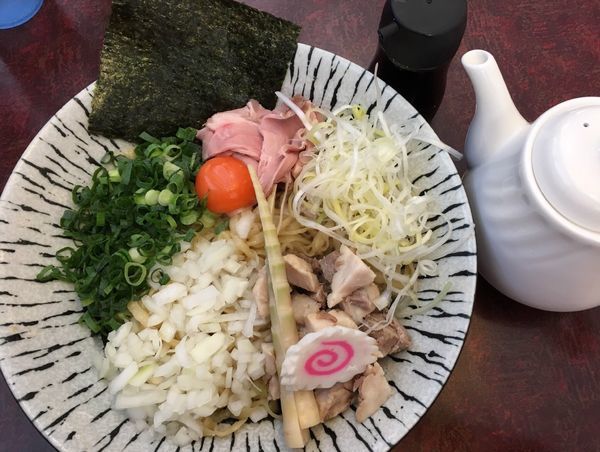 「濃厚玉子と比内地鶏の油そば」@麺匠えにしの写真