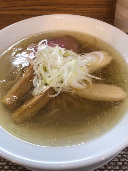 「鳥と貝と煮干しの塩清湯」@つけ麺 和の写真