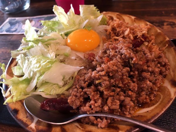 「【Twitter限定】ミンチ×ミート×モッシュそば　700円」@仮麺中(ぬちぐすい)の写真