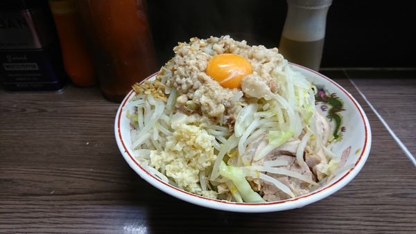 「子ぶた 汁無し」@ラーメン二郎 横浜関内店の写真