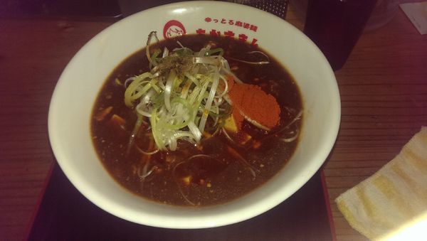 「辛とろ麻婆麺、大盛、辛さ３」@辛っとろ麻婆麺 あかずきんの写真