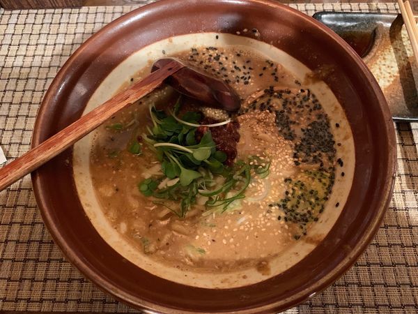 「麻醤麺1/3チャーハンセット1100円」@ABCラーメン 銀座店の写真