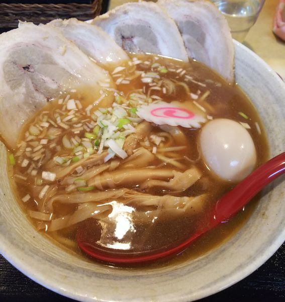 「煮干￥650+焼豚￥250+味たま￥100」@栄昇らーめん 匠の写真